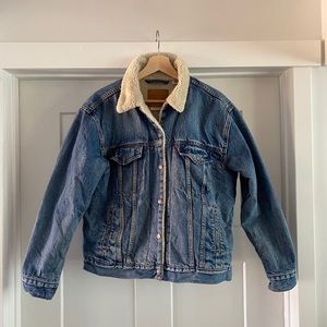 Levi’s shearling lined Denim Sherpa jacket